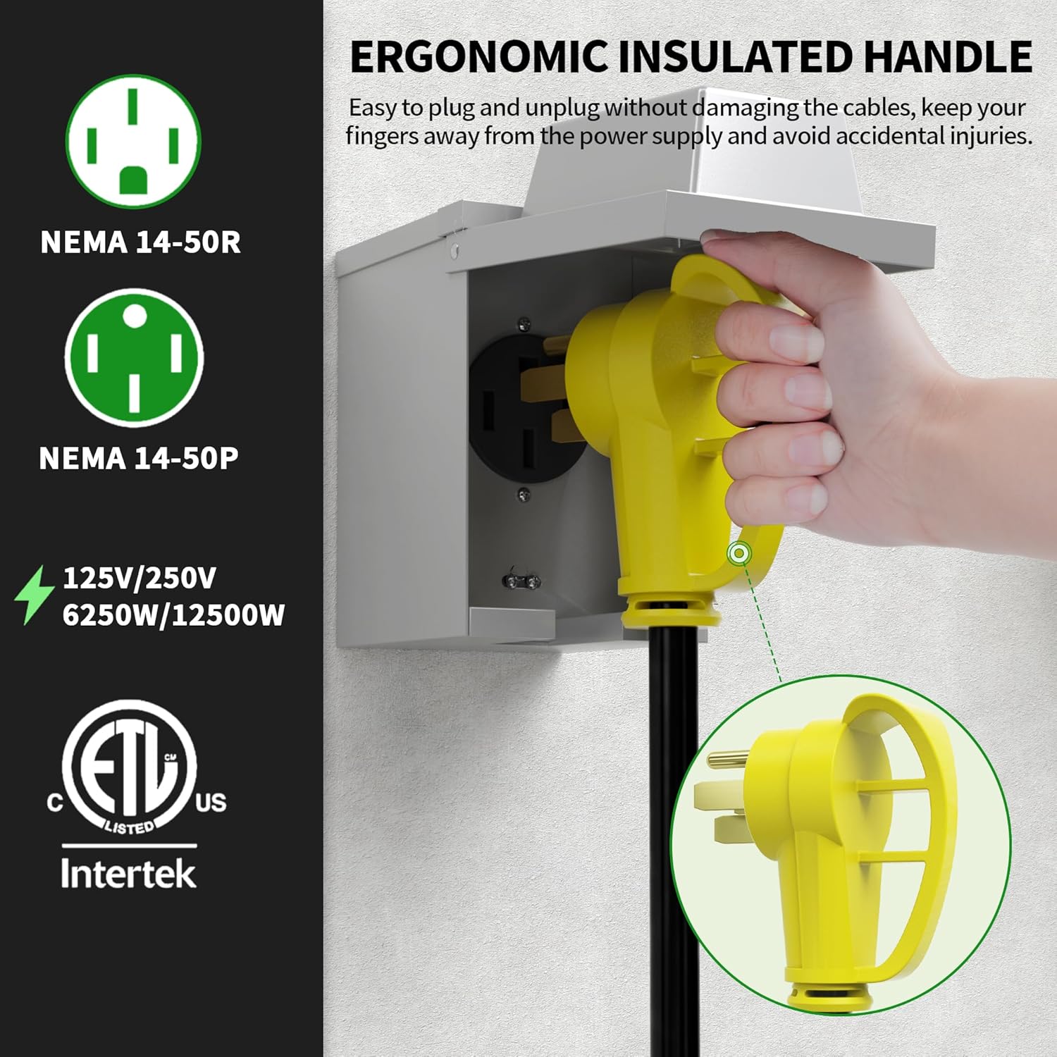NEMA 14-50P to NEMA 14-50R 50  – Extension Cord Outdoor recenzja i cena