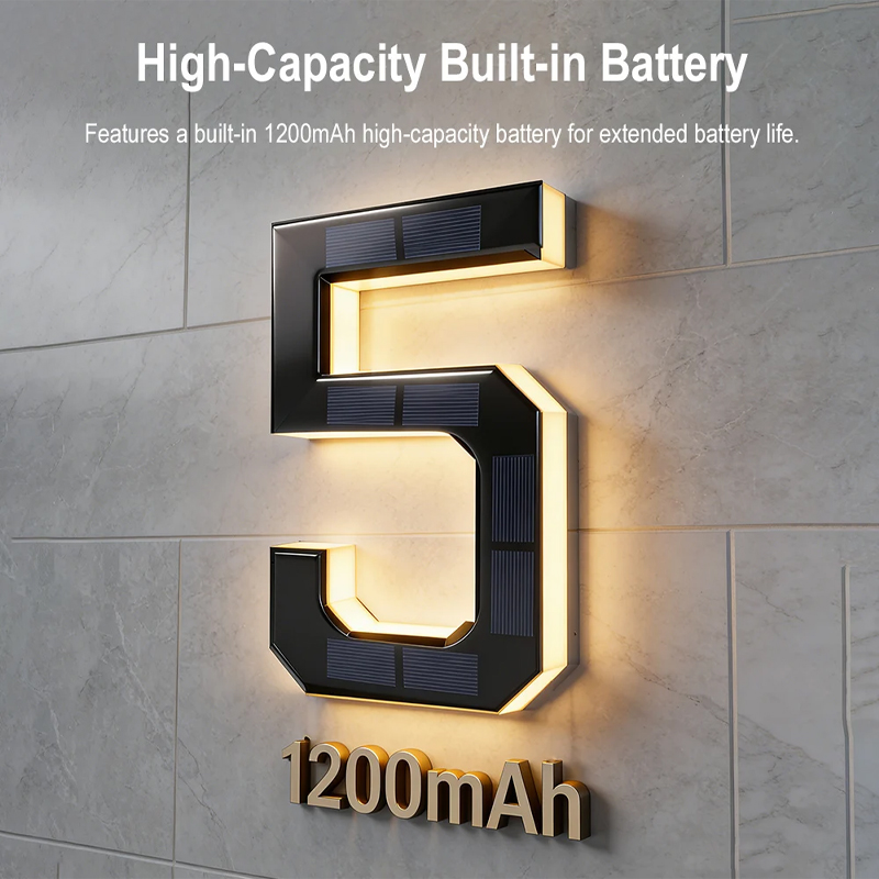 12CM Solar-Powered Sensor LED  – Outdoor Power Number recenzja i cena