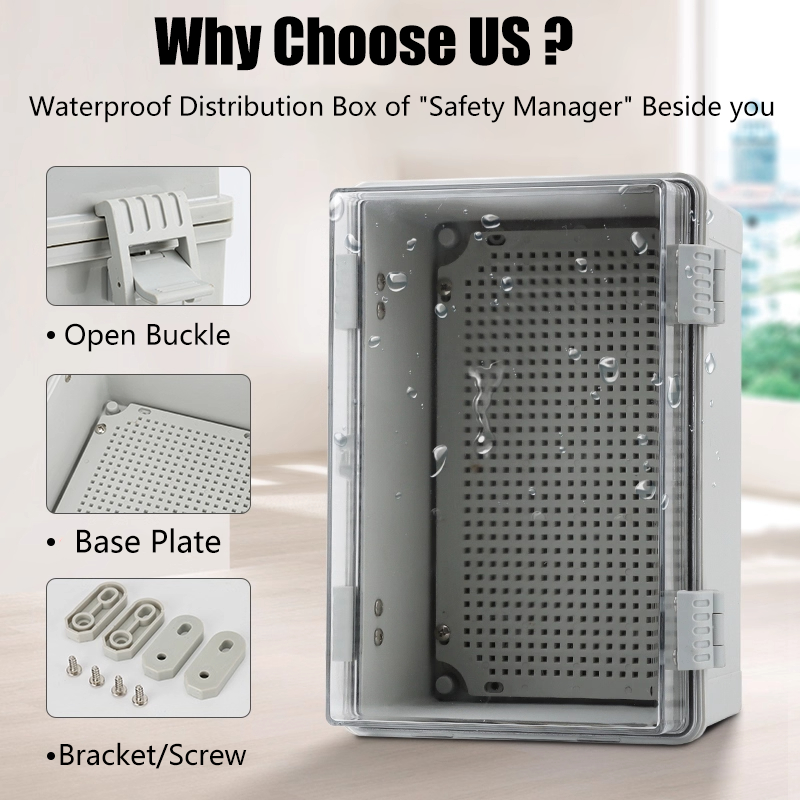 IP66 Electrical Plastic Enclos – Outdoor Power Outlet Box recenzja i cena